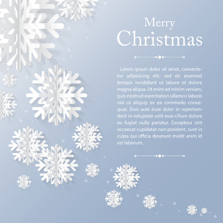graphic Christmas card with snow flake.のイラスト素材
