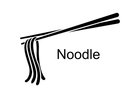 graphic noodle, vectorのイラスト素材