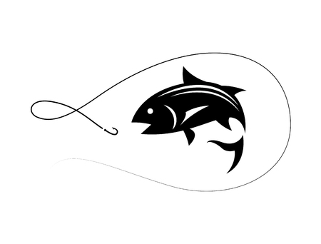 graphic fishing, vectorのイラスト素材