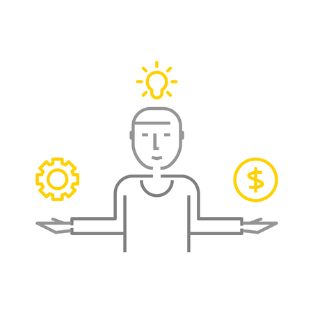 concept idea, vectorのイラスト素材
