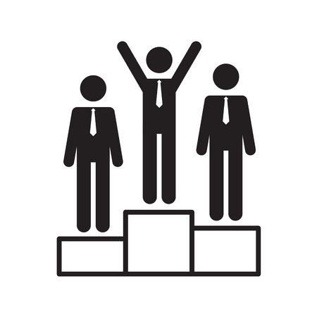 Businessman success concept illustration.のイラスト素材