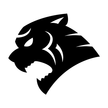 Graphic head of tigerのイラスト素材