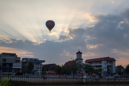 CHIANG MAI THAILAND - NOV 25:balloon festival chiang mai thailand at A.Muang Chiang Mai on  November 25,2012in chiang mail thailand.のeditorial素材