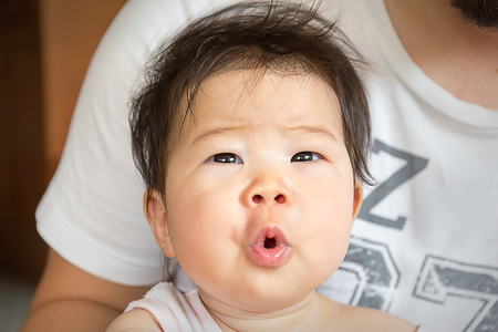 Cute asian babyの写真素材