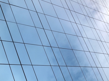 Building mirror glass wall 