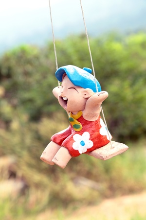 Clay doll funの写真素材