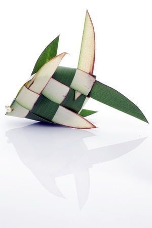 Fish made from the leaves. の写真素材