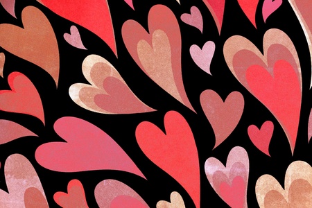 Heart patterned paper.の写真素材