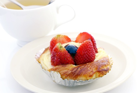 Strawberry pie. 