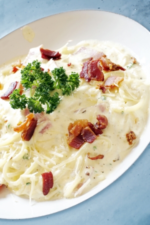 Spaghetti Carbonaraの写真素材