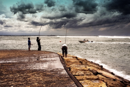 Sea silhouette のeditorial素材