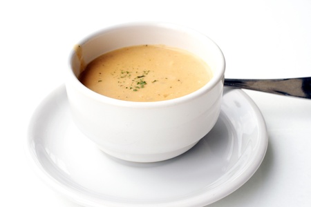 Salmon soup.の写真素材