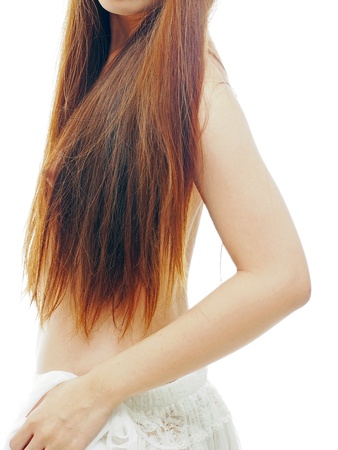 Nude high keyの写真素材