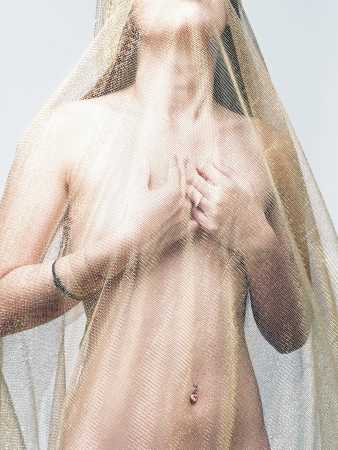 Nude high keyの写真素材