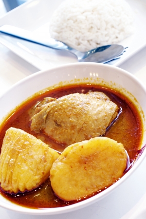 Chicken Curry with riceの写真素材