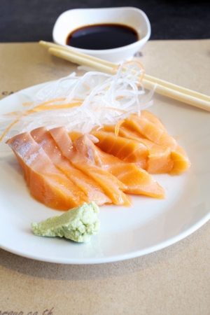 Sashimi salmonの写真素材