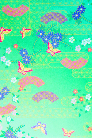 Pattern on the wrapper of the Japaneseの写真素材