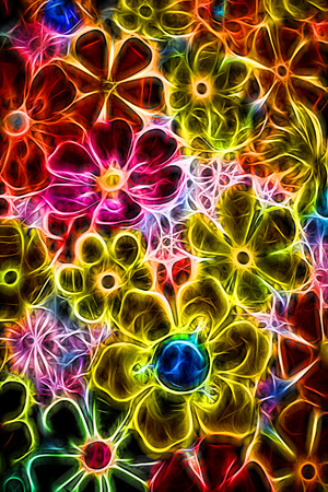 art abstract colorful rainbow pattern backgroundの写真素材