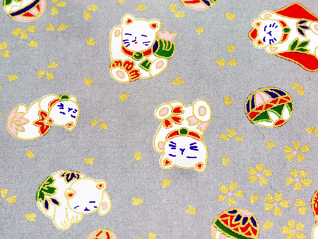 Pattern on the wrapper of the Japanese.の写真素材
