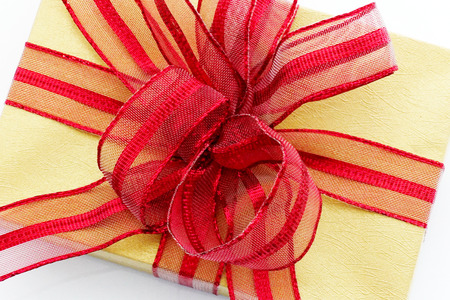 Gift Box for the festival on a white background.                               の写真素材