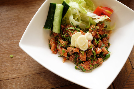 Spicy salmon in Thailand