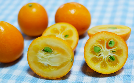 fresh japanese Fortunellaの写真素材