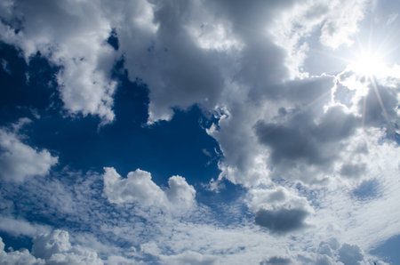 Sky with clouds の写真素材