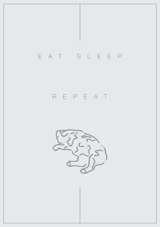 Cat sleepのイラスト素材