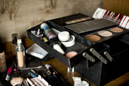 set make-up artistの写真素材