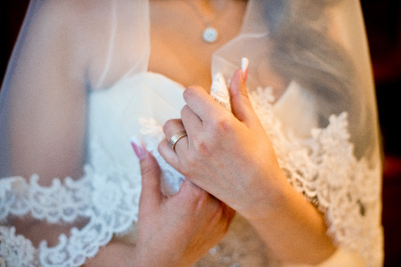 bride in wedding dress