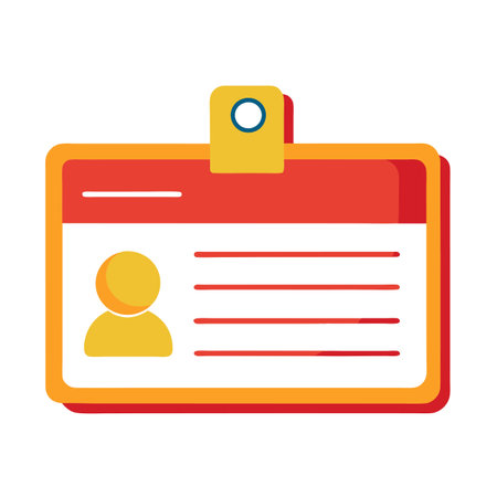 School, Collage, University  and Job Id card  templateのイラスト素材