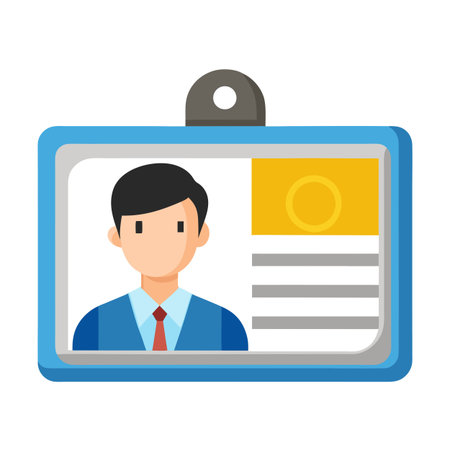 School, Collage, University  and Job Id card  templateのイラスト素材