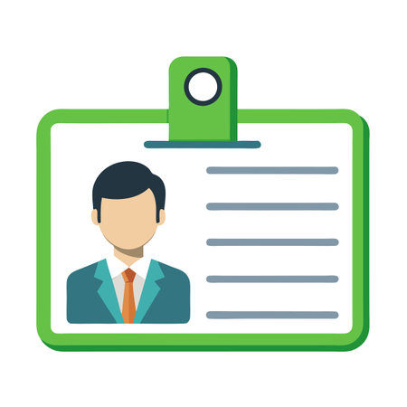 School, Collage, University  and Job Id card  templateのイラスト素材