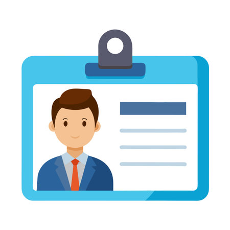 School, Collage, University  and Job Id card  templateのイラスト素材