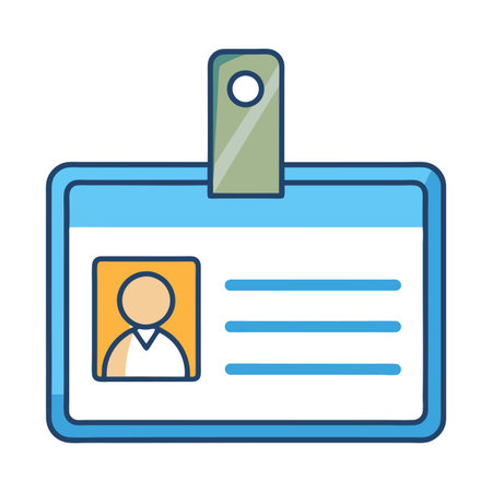 School, Collage, University  and Job Id card  templateのイラスト素材