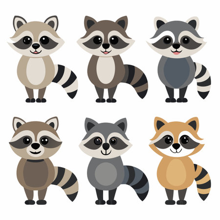 Realistic animals icon set illustrationのイラスト素材