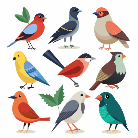 Realistic animals icon set illustrationのイラスト素材