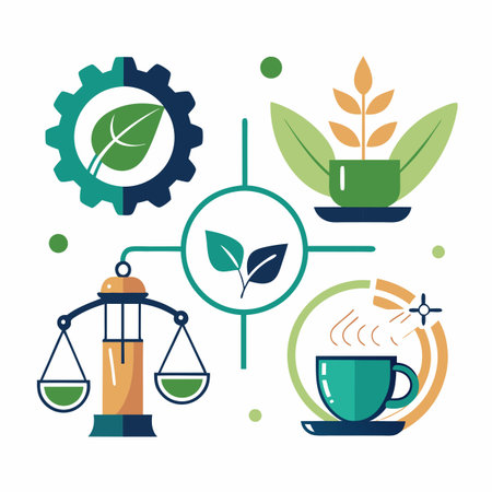 Realistic corporate different type business  conceptのイラスト素材