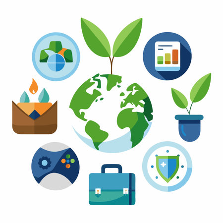 Realistic corporate different type business  conceptのイラスト素材