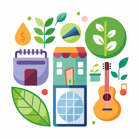 Realistic corporate different type business  conceptのイラスト素材