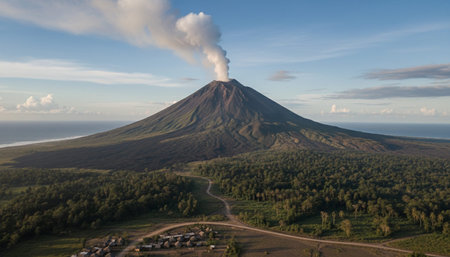 Background of natural landscape