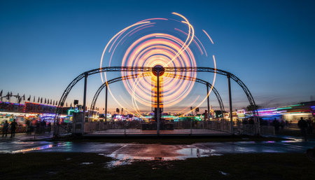 Amusement Park Ferris Wheel