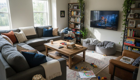 Residential Living Room Interior Scene