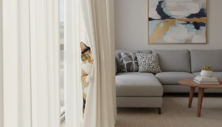 Residential Living Room Interior Scene