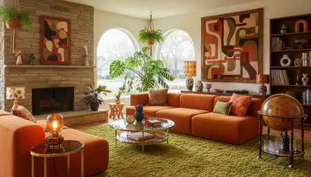 Residential Living Room Interior Scene
