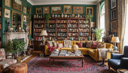 Residential Living Room Interior Scene