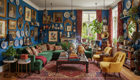 Residential Living Room Interior Scene