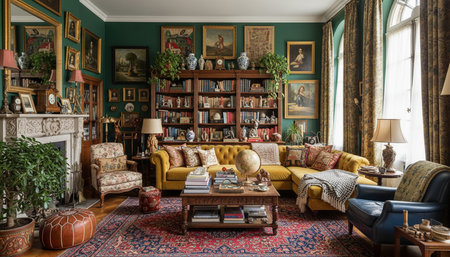 Residential Living Room Interior Scene