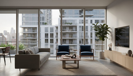 Residential Living Room Interior Scene