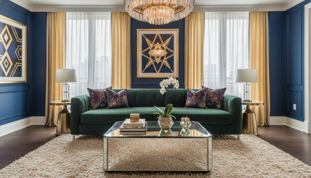 Living Area Interior Design Background